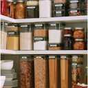 Rubbermaid Brilliance 16-Cup Airtight Food Storage Container with Lid Clear/Grey - optimal for pantry organization flour sugar and food storage