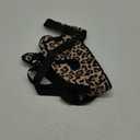 Water Bottle Carrier Bag with Phone Pocket for Stanley 40 & 30 oz Tumbler with Handle,Pink Insulated Neoprene Cup Holder Pouch w/Adjustable Strap for Quencher H2.0 Stanley Cup Accessories (Leopard Print)