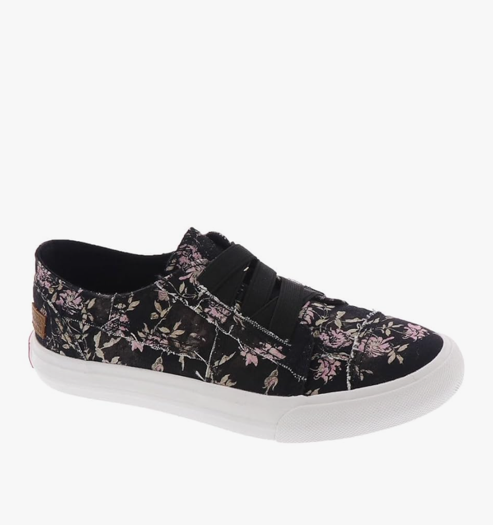 Blowfish Malibu Kids Girls Marley-k Sneaker, Black Retro Rose, 3 Little Kid, Size 1 US