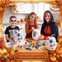 VioraWhite 6 Pcs Large White Pumpkins for Outdoor Porch Halloween Decor