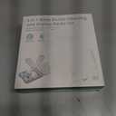 6 in 1 Baby Bottle Brush Set,Bottle Cleaner Brush Kit with Silicone Bottle Brush,Drying Rack,Nipple Brush,Straw Brush,Soap Dispenser&Storage Box,Portable Baby Essentials for Home&Travel (White)