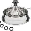 PetSafe Drinkwell Stainless Multi-Pet Fountain, red, 8 lb (PWW00-13705)