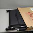 GREEN PARTY Stadium Seat for Bleachers Portable Outdoor Floor Folding Stadium Chair with Armrest, Back Support, Cup Holder, Mesh Bag and Hide Hooks (Black Grey)