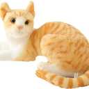 GUDVES Orange Tabby Cat Stuffed Animal Baby Stuffed Animal Cat Plush Toy Shorthair Cat 12 Inch (Orange B)