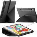 INFILAND Case for Samsung Galaxy Tab S10 Lite/Tab S10 FE/ S9 FE 5G 10.9 Inch/Tab S9 11 Inch, Slim Protective Cover with Multi-Angle Magnetic Origami Stand, Auto Wake/Sleep  Black