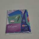 Avery Durable Plastic 8-Tab Write & Erase Big Tab Dividers for 3 Ring Binders, Pastel Brights (16271)