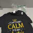 I Can't Keep Calm It's My Auntie Birthday Gift Bday Party T-Shirt. M Size