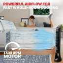 Honeywell QuietSet Whole Room Tower Fan, Oscillating Tower Fan with Remote, Black, HYF290B