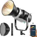 GVM 300W Video Light Kit, Continuous Lighting for Photography with Bowens Mount Softbox&Stand, 2700~7500K,112000Lux@0.5m Studio Light with APP DMX, CRI 97+ Bi-Color 8 Scene Lights for Film Recording