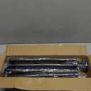 Black Long Curtain Rod Tension Shower Curtain Rods 30 to 120 inch Adjustable Spring Heavy Duty Rods for Bathroom Windows Outdoor No Drill No Slip Spliced and Telescopic Design