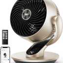 DREO Smart Desk Fan for Bedroom, 13" Powerful 70 ft Whole Room Air Circulator Fan, 120+90 Oscillating Fans with Voice Control, 4 Speeds, 5 Modes, 12H Timer Portable Table Fan for Office, Home