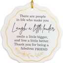 3 x Friend Ornament 2026, Ornaments for Friends Women Friendship Ornament, Bestie, Friendship Christmas Ornaments Decorations Sentimental Gift Xmas Decor