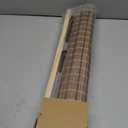 No Drill Cordless Bamboo Roman Shades, 32" W × 48" H, Driftwood
