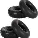 4.10/3.50-4" Heavy-Duty Replacement Tire and Tube 4.10/3.50-4" Pneumatic Tires with TR-13 Straight Valve Stem for Lawn Mower, Wheelbarrows, Hand Trucks, 4" Cart, Tractors, Golf Cart, Dolly, Trailers