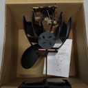 Wood Stove Fan Fireplace 4 Blade Heat Powered Stove Fans for Woods Log Wood Burner Fireplace Eco Friendly Fan for Home