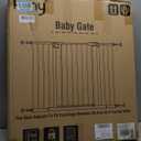 Baby Gate No Drilling, 29"-40" Auto Close Dog Gate Indoor for Doorways & Stairs, Pressure Mounted Adjustable Pet Gate, Easy Walk Through Child Gate for Children & Pets Stroller Friendly, White (29-40"Wide, 28"Tall)