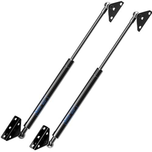 ARANA 25 inch 100 lbs Gas Struts for Heavy Lid with Brackets(One-Piece), Gas Shocks Spring Lift Lid 25", Heavy Duty Lift Support for RV Bed Boat Engine Cover Trap Door(Fits 37-50", 80-110 lbs), 2 Pcs
