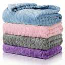 Frienda 4 Pcs Baby Fuzzy Blanket Fluffy Baby Blanket for Boys Girls Soft Warm Infant Newborn Toddler Receiving Nursery Bed Supplies, 32 x 24 Inch(Elegant Color)