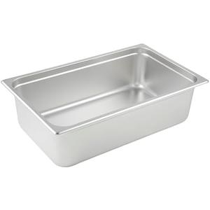 Winco Anti-Jamming Steam Pan, Full-Size x 6-Inch 2 Pack