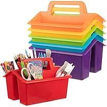 WRVCSS 5Pack Classroom caddy, assorted color for Classrooms, Kids Room, and Office Organization,9"(L) x6.7(W) x6.5(H),4 compartments WRVCSS 5Pack Classroom caddy, assorted color for Classrooms, Kids Room, and Office Organization,9"(L) x6.7(W) x6.5(H),4 compartments