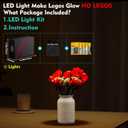 2 x VONADO Light Kit Compatible with Lego-Bouquet-of-Roses-10328 Flowers Icons (Lights Only, No Models) Creative LED Lighting Set Compatible with Lego 10328 Valentines Roses Bouquet Building Set