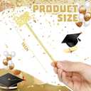Reallnaive 30 Pcs Prom 2026 Graduation Swizzle Sticks 6 Inch College 2026 Prom Reusable Plastic Cocktail Drink Sticks for Class of 2026 Graduation Party Supplies Decoration
