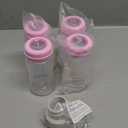 Matyz 4-PACK Breast Milk Collection And Storage Bottles (Pink, 8oz Each) - No BPA Breastmilk Storage Containers With Lids - Pumping Storage Bottles For Philips Avent Medela Spectra Breast Pumps