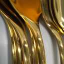 Stainless Steel Serving Spoons Set, 8pc, 10-Inch, Includes 8 Large Spoons, for Parties/Kitchen/Buffet/Catering, Dishwasher Safe (Silver)