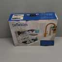 Dr. Brown's Drying Tower, Stand-Up Drying Rack, Countertop Baby Bottle Drying with Organized Storage for Baby Essentials, Space Saving Vertical Rack (Black and White)