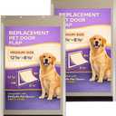 PAC11-11038 Dog Door Replacement Flaps for Dogs and Cat, Doggy Doggie Pet Flap Replacement Doors Compatible with Pet-Safes, Size 12 7/8" x 8 1/8"，2PACK