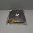 Dressystar Womens Velvet Sequin Dresses Wrap Bell Long Sleeve V Neck Slit Bodycon Formal Cocktail Prom Party Evening Dress (Black, S)