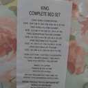 Laura Ashley Home - Queen Comforter Set, Reversible Cotton Bedding, Includes Matching Shams with Bonus Euro Shams & Throw Pillows (Madelynn Pastel Blue, Queen)