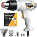 Heat Gun - BATAVIA Dual Protection Fuses 1800W Heavy Duty Fast Heat Hot Air Gun with 752&1112 Dual-Temperature Settings and 4 Nozzles with Overheat Protection for Crafts, Vinyl Wrap, Shrink Tubing