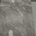 20-Pack 19.34 Sq.Ft Peel and Stick Floor Tiles Vinyl Glossy Pattern Flooring, 11.8 x 11.8 Self Adhesive Vinyl Flooring DIY for Kitchen, Bathroom, Laundry, Polish Dark Grey Marble