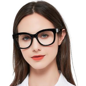 MARE AZZURO Oversized Bifocal Reading Glasses Women Blue Light Blocking Readers 3.0