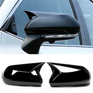 Compatible with Toyota Camry 2026 2025 2024 2023 2022 2021 2020 2019 2018 Accessories Aggressive Look Car Exterior Door Side Rearview Mirror Guard Cover Trim Caps -Glossy Black