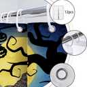 pinata Halloween Shower Curtain for Bathroom, Halloween Bathroom Decor, Ghost Shower Curtain Pumpkins Bath Curtains with Hooks 72x60