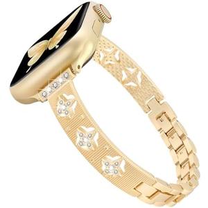 CAGOS Thin Bands Compatible with Apple Watch Bands for Women 38mm 40mm 41mm 42mm 44mm 45mm 46mm, Slim Bracelet Bling Dressy Metal Straps for iWatch Band Series 10 9 8 7 6 5 4 3 2 1 SE