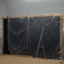 Board2by Magnetic Chalkboard Black Board 46 x 32, Extra Large Chalk Board Blackboard for Wall Decor, Easy-to-Erase Wood Framed Magnet Board, 4 Magnets for School, Home & Office (Rustic Brown)