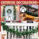 48 PCS Black Velvet Bows for Christmas Tree 5 x 7 Inch Rustic Velvet Staircase Wreath Bows Pre-Tied Ribbon Crafts Gift Bow for Xmas Topper Garland Ornament Home Door Indoor Outdoor Decorations