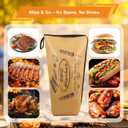 BBQ Blanket for Resting Meat, Insulated Meat Resting Wrap to Lock in Juices & Keep Meat Tender, Wide-Mouth Fits Large Briskets & Turkeys, 21 Inch, Valentines Day & Holiday Grilling Gifts for Men