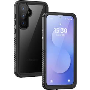 Lanhiem for Samsung Galaxy S25 FE Case, IP68 Waterproof Dustproof with Built-in Screen Protector, Heavy Duty Full Body Protective Phone Case for Galaxy S25FE 5G 6.7 Inch, Black