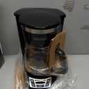 BLACK+DECKER 12-Cup Digital Coffee Maker, Programmable, Washable Basket Filter, Sneak-A-Cup, Auto Brew, Water Window, Keep Hot Plate, Black