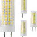 All-New G8 Led Bulb, 75W Halogen Bulb Replacement, Dimmable 7W G8 Led Lamps, G8 Bi-pin Base Bulb, AC120V 720lm, Under Cabinet Counter Light, Kitchen Lighting and Puck Lights 6000K White 4pack