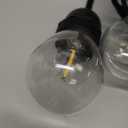 addlon LED Outdoor String Lights 48FT with Edison Vintage Shatterproof Bulbs and Commercial Grade Weatherproof Strand - ETL Listed Decorative Lights for Patio Garden (Black)