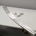 Curved Shower Curtain Rod for Bathroom, 40-72 Inches Adjustable Curved Shower Rod, 0.9MM Rustproof Shower Curtain Rod with Rotating Brackets for Extra Shower Space, Need To Drill, Brush Nickel