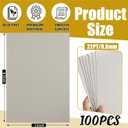 LOTMER 100 Pack Chipboard Sheets, 8.5 x 11 Inch 22PT Heavy Duty Chipboard Sheets for Bookbinding, Kraft Binders Board for DIY Crafts, Book Covers, Boxes