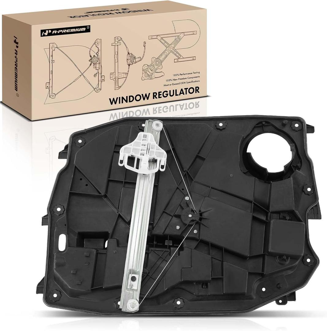 A-Premium Power Window Regulator with Motor and Panel Replacement for Jeep Liberty 2008-2012(6 Pin Connector) Front Left Driver Side