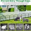 Decorative Garden Fence 17in (H) x25ft (L), Arched Rustproof Metal No Dig Fence for Dogs & Rabbit, Ornamental Animal Barrier for Flower Beds, Border Panels Fencing for Yard & Patio Outdoor Decor