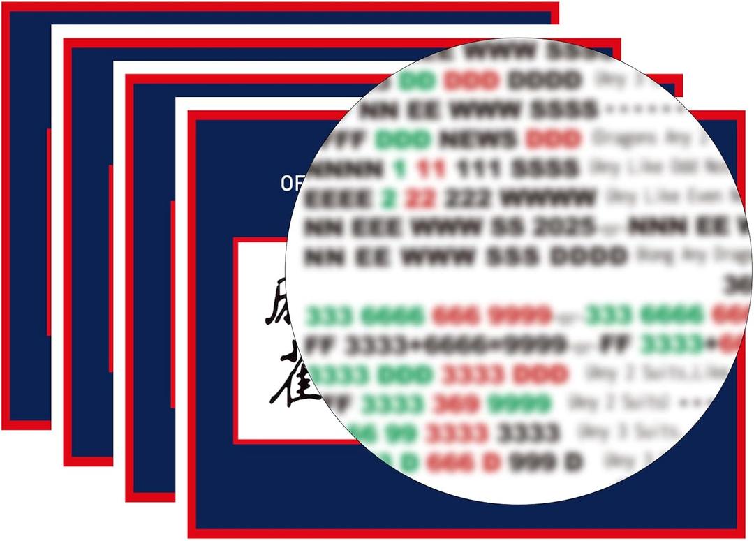 Mahjong Card 2025 Official Revision  Large Print American Mahjong Cards 2025, Easy to Read Mahjong Card for Enthusiasts, 2025 Mahjong Cards Official Large Print (Deep Blue)